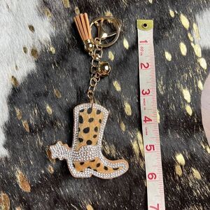 Blinged Cowboy Boot Keychain.